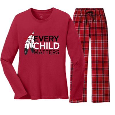 Every Child Matters Canada Orange Day Women's Long Sleeve Flannel Pajama Set 