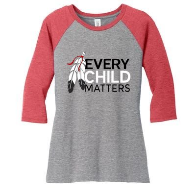 Every Child Matters Canada Orange Day Women's Tri-Blend 3/4-Sleeve Raglan Shirt