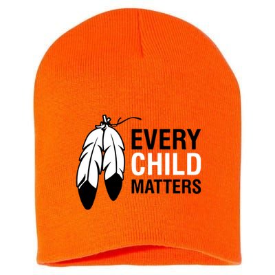 Every Child Matters National Day For Truth And Reconciliation Short Acrylic Beanie
