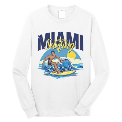 Enjoy Cool Miami Beach I Love Miami Florida Miami Long Sleeve Shirt