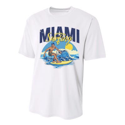 Enjoy Cool Miami Beach I Love Miami Florida Miami Performance Sprint T-Shirt