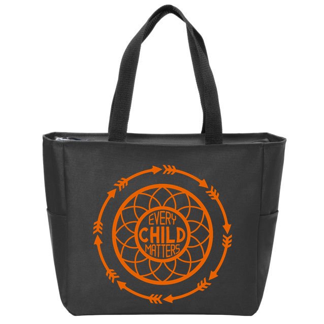 Every Child Matters Childhood Cancer Zip Tote Bag