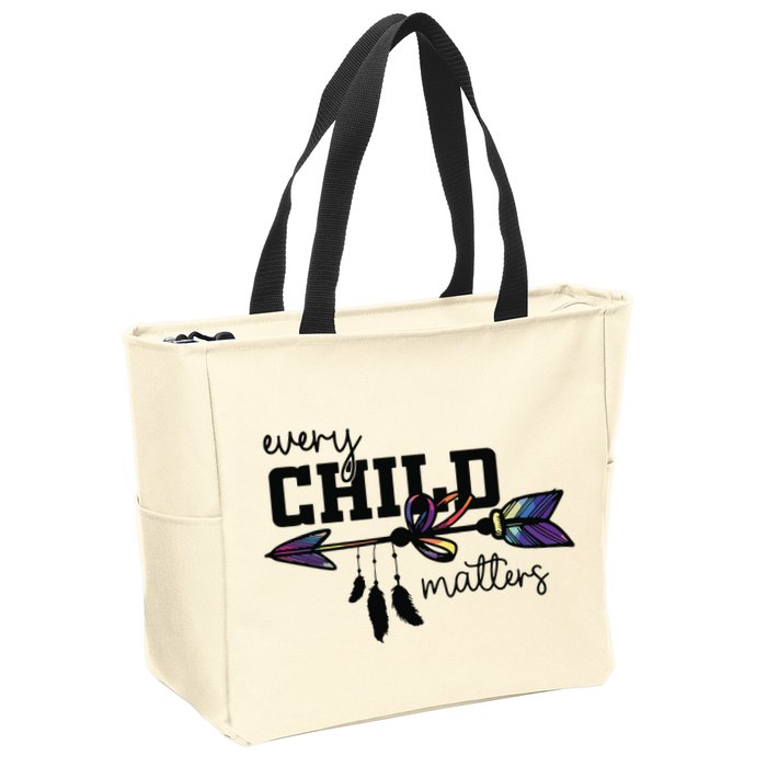 Every Child Matter Funny Zip Tote Bag