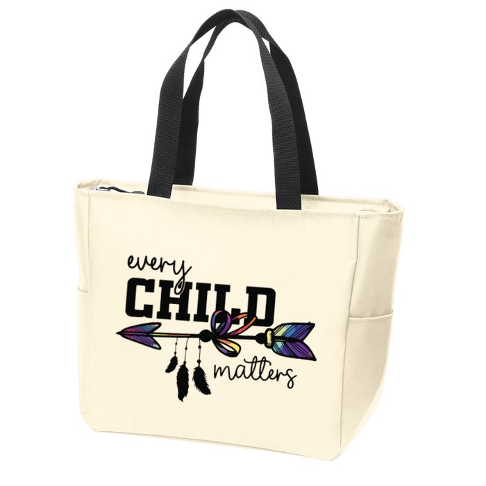 Every Child Matter Funny Zip Tote Bag