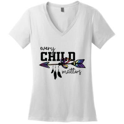 Every Child Matter Funny Women's V-Neck T-Shirt