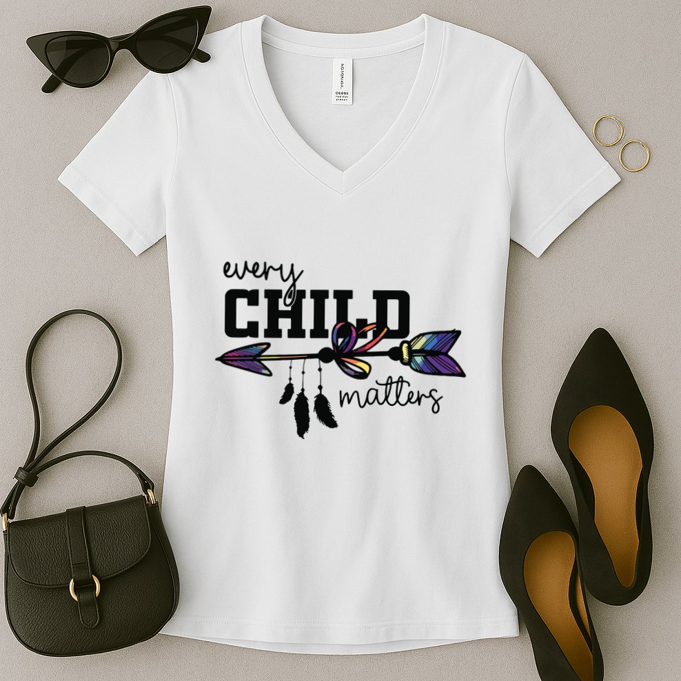 Every Child Matter Funny Women's V-Neck T-Shirt