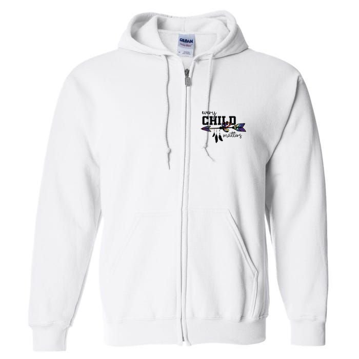 Every Child Matter Funny Full Zip Hoodie