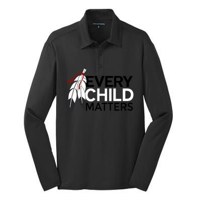 Every Child Matters Silk Touch Performance Long Sleeve Polo