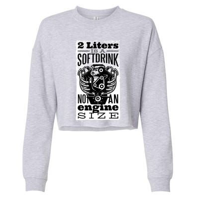 Engine Car Motorcycle Workshop Quote Joke Mechanic Gift Cropped Pullover Crew