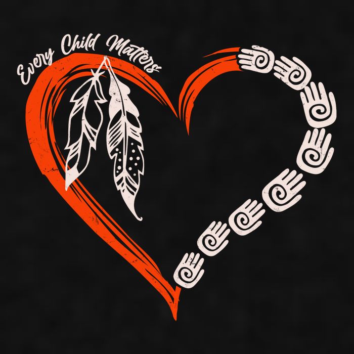 Every Child Matters Native American Pattern Ladies PosiCharge Tri-Blend Wicking Tank