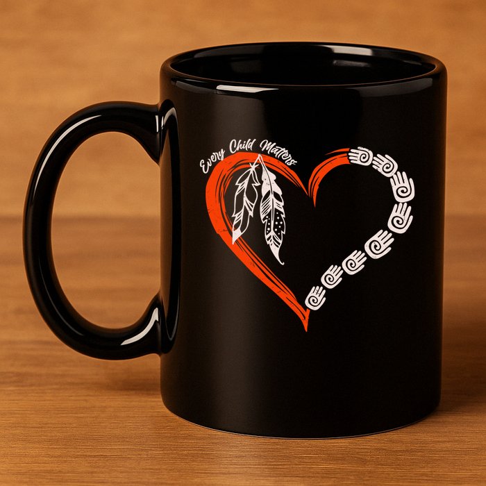 Every Child Matters Native American Pattern 11oz C Handle Ceramic Mug