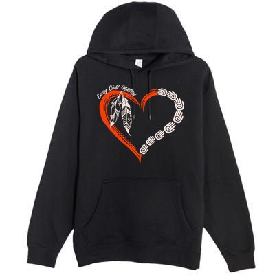 Every Child Matters Native American Pattern Premium Pullover Hoodie