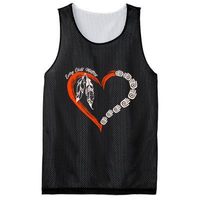 Every Child Matters Native American Pattern Mesh Reversible Basketball Jersey Tank