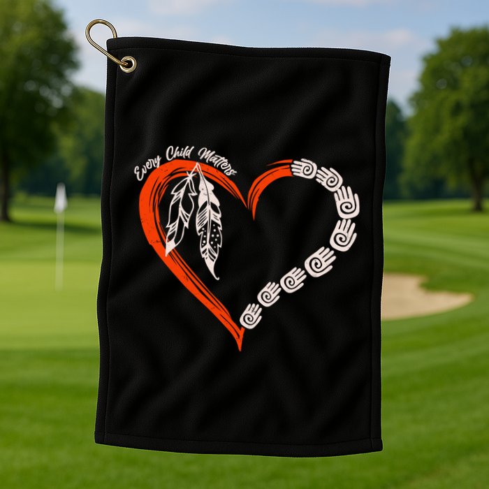 Every Child Matters Native American Pattern Golf Towel