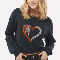 Every Child Matters Native American Pattern Cropped Pullover Crew