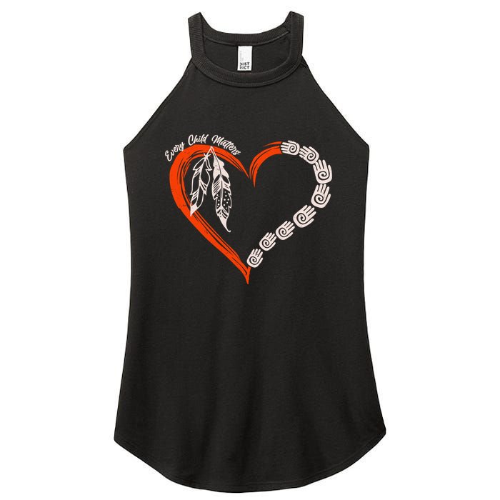 Every Child Matters Native American Pattern Women's Perfect Tri Rocker Tank