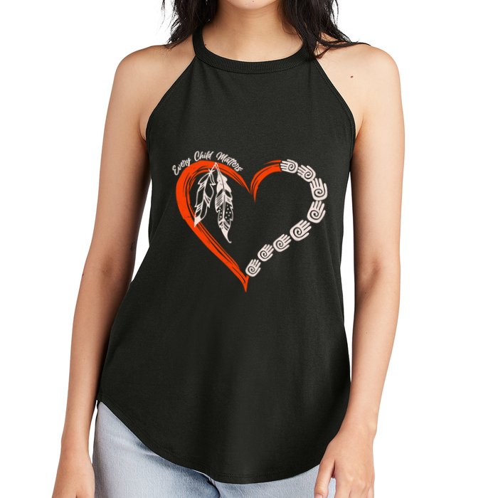 Every Child Matters Native American Pattern Women's Perfect Tri Rocker Tank