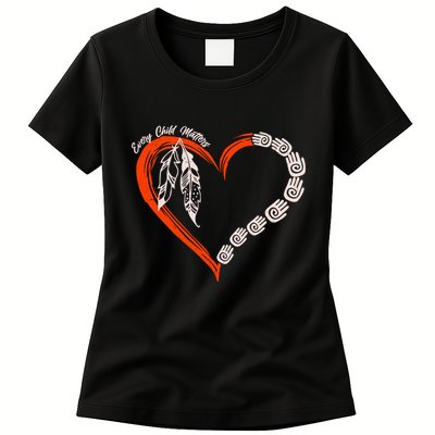 Every Child Matters Native American Pattern Womens T-Shirt
