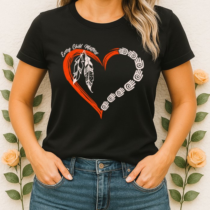 Every Child Matters Native American Pattern Womens T-Shirt