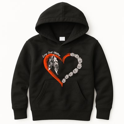 Every Child Matters Native American Pattern Kids Hoodie