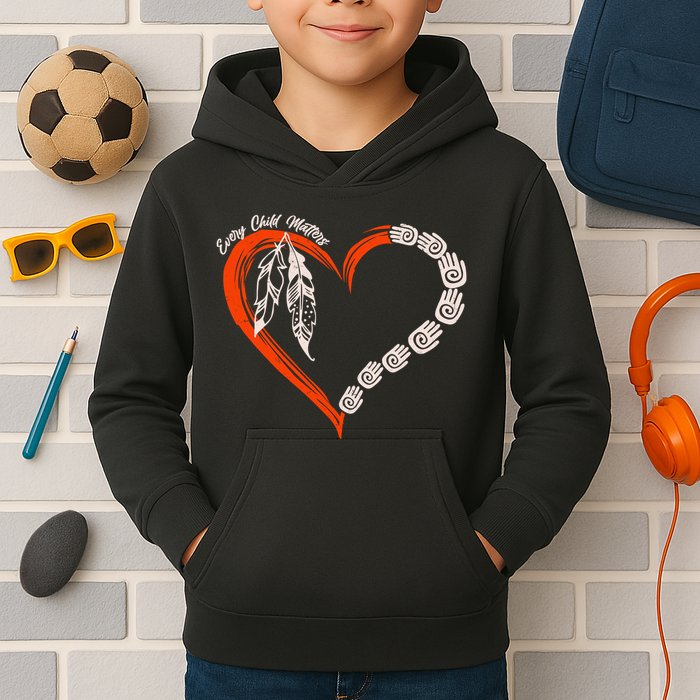 Every Child Matters Native American Pattern Kids Hoodie