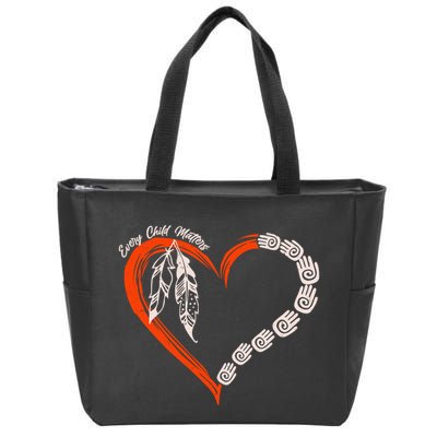 Every Child Matters Native American Pattern Zip Tote Bag