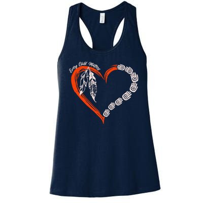 Every Child Matters Native American Pattern Women's Racerback Tank