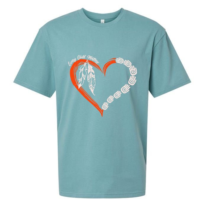 Every Child Matters Native American Pattern Sueded Cloud Jersey T-Shirt