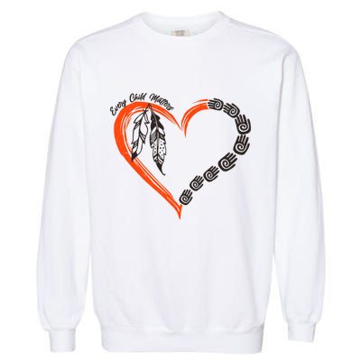 Every Child Matters Native American Pattern Garment-Dyed Sweatshirt