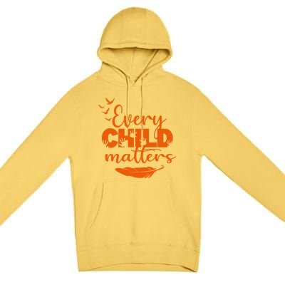 Every Child Matters Orange Canada Children Matter Premium Pullover Hoodie