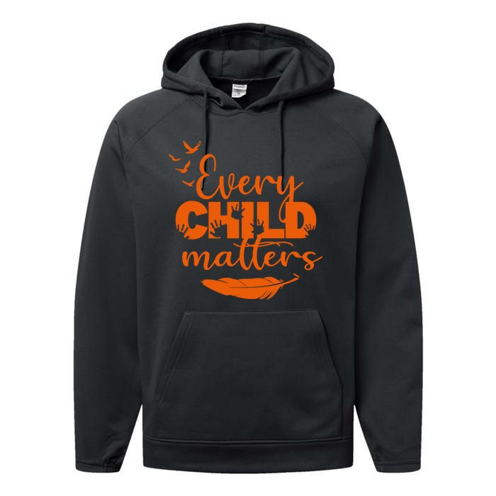 Every Child Matters Orange Canada Children Matter Performance Fleece Hoodie