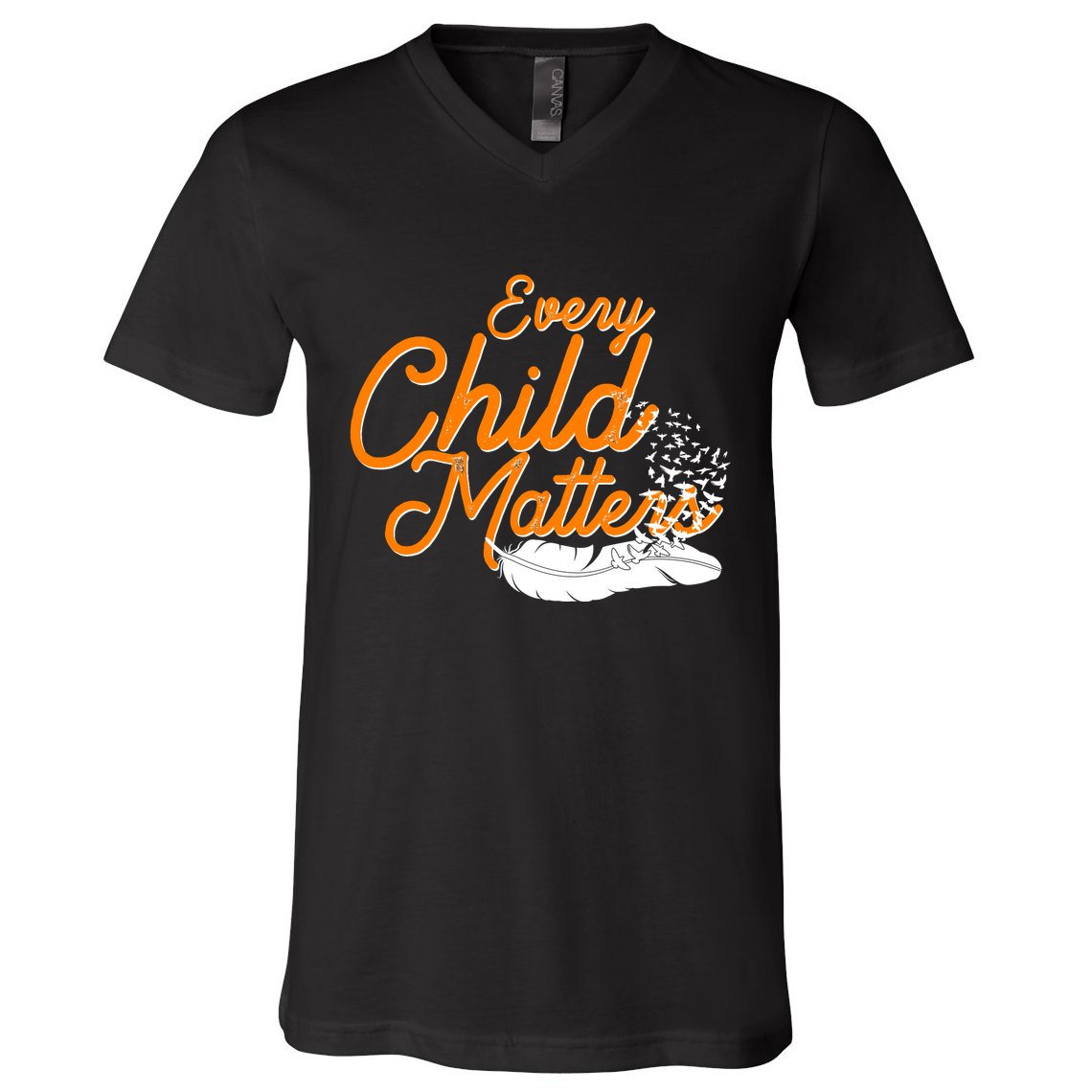 Every Child Matters Wear Orange V-Neck T-Shirt