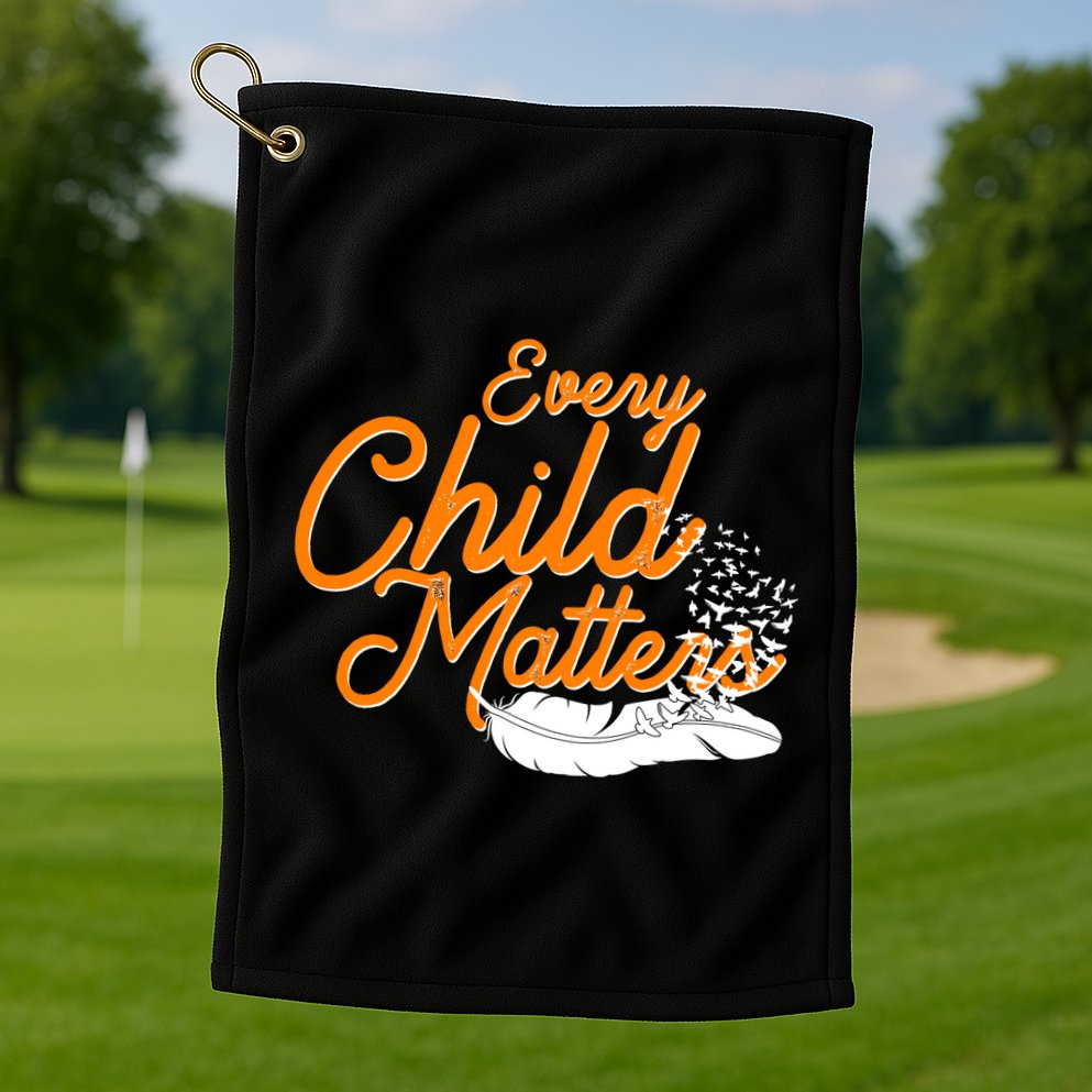 Every Child Matters Wear Orange Golf Towel