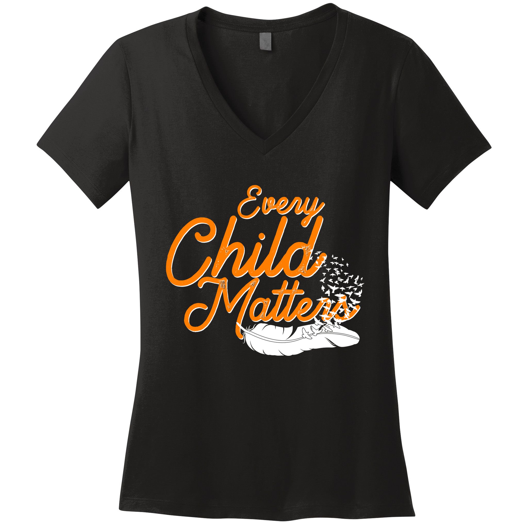 Every Child Matters Wear Orange Women's V-Neck T-Shirt