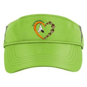 Every Child Matters Wear Orange Feather Heart Adult Drive Performance Visor