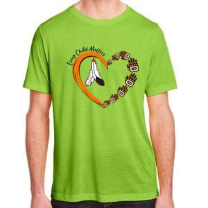 Every Child Matters Wear Orange Feather Heart Adult ChromaSoft Performance T-Shirt