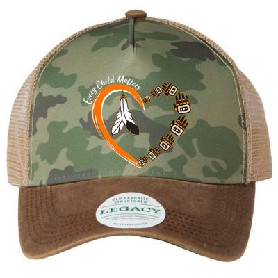 Every Child Matters Wear Orange Feather Heart Legacy Tie Dye Trucker Hat