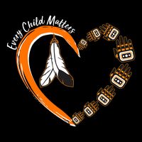 Every Child Matters Wear Orange Feather Heart Backpack