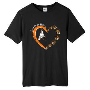 Every Child Matters Wear Orange Feather Heart Tall Fusion ChromaSoft Performance T-Shirt