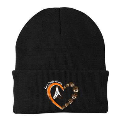 Every Child Matters Wear Orange Feather Heart Beanie