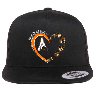 Every Child Matters Wear Orange Feather Heart Flatbill Hat
