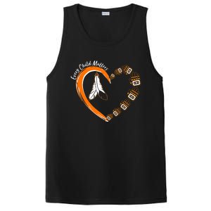 Every Child Matters Wear Orange Feather Heart PosiCharge Competitor Tank