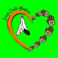 Every Child Matters Wear Orange Feather Heart Magnet
