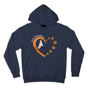 Every Child Matters Wear Orange Feather Heart Hoodie