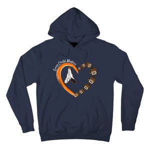 Every Child Matters Wear Orange Feather Heart Tall Hoodie