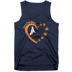 Every Child Matters Wear Orange Feather Heart Tank Top