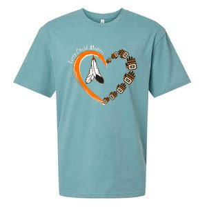 Every Child Matters Wear Orange Feather Heart Sueded Cloud Jersey T-Shirt