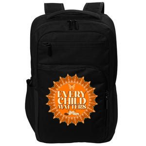 Every Child Matters Orange Butterfly Sun Flower Impact Tech Backpack