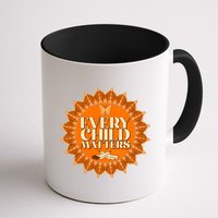 Every Child Matters Orange Butterfly Sun Flower Mug