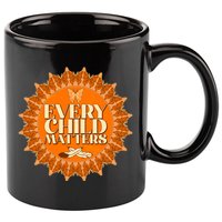 Every Child Matters Orange Butterfly Sun Flower 11oz C Handle Ceramic Mug
